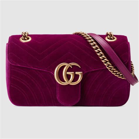 borsa gucci viola velluto|Handbags for Women .